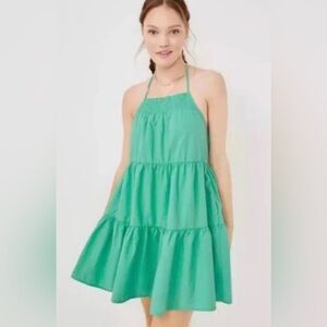 American Eagle High-Neck Halter Mini Dress